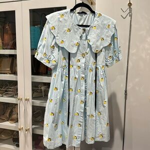 Sister Jane Lemon Embroidered Dress